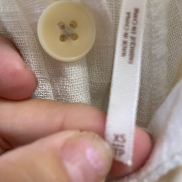 Free people white linen pants extra small women’s - Picture 5 of 13